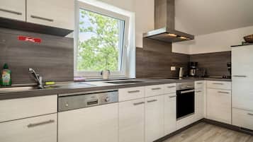 Kühlschrank, Ofen, Herdplatte, Geschirrspüler