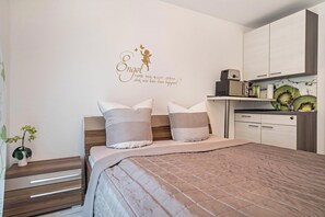 1 Schlafzimmer, kostenloses WLAN, Bettwäsche