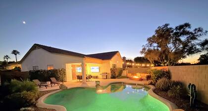 Chandler Home, Heated Pool, Putting Green, Firepit