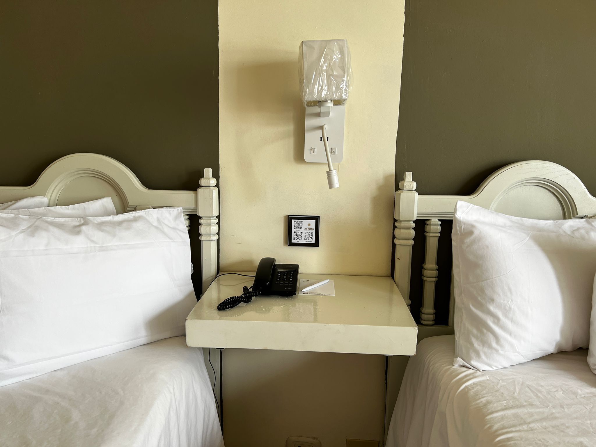 deluxe double room, 2 queen beds | 1 bedroom, desk, laptop workspace, free wifi