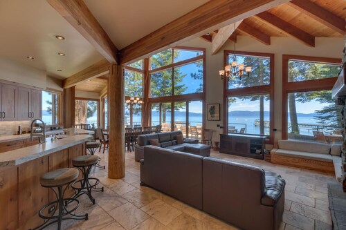 Cathedral Lakefront by Tahoe Getaways - 6 BR Estate w Pier, Buoy and Pool Table