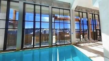 Indoor pool, a heated pool