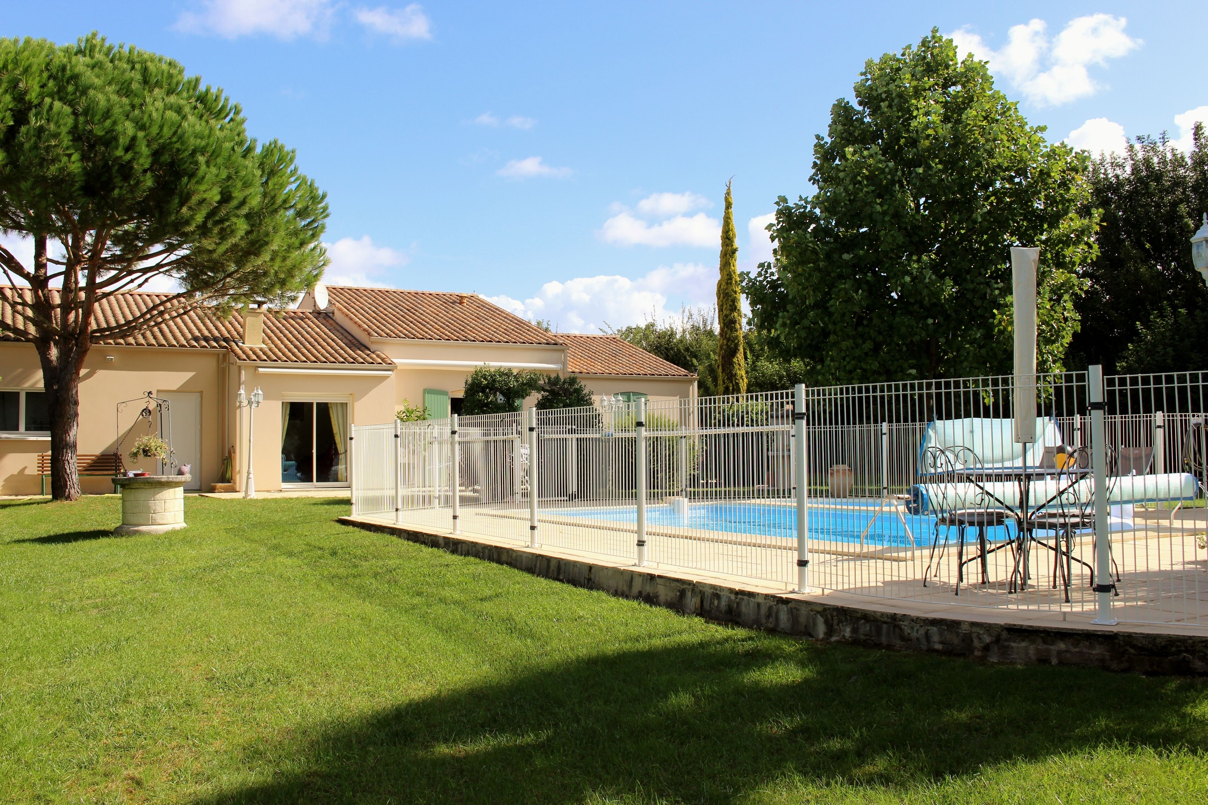 Piscine extérieure, piscine chauffée