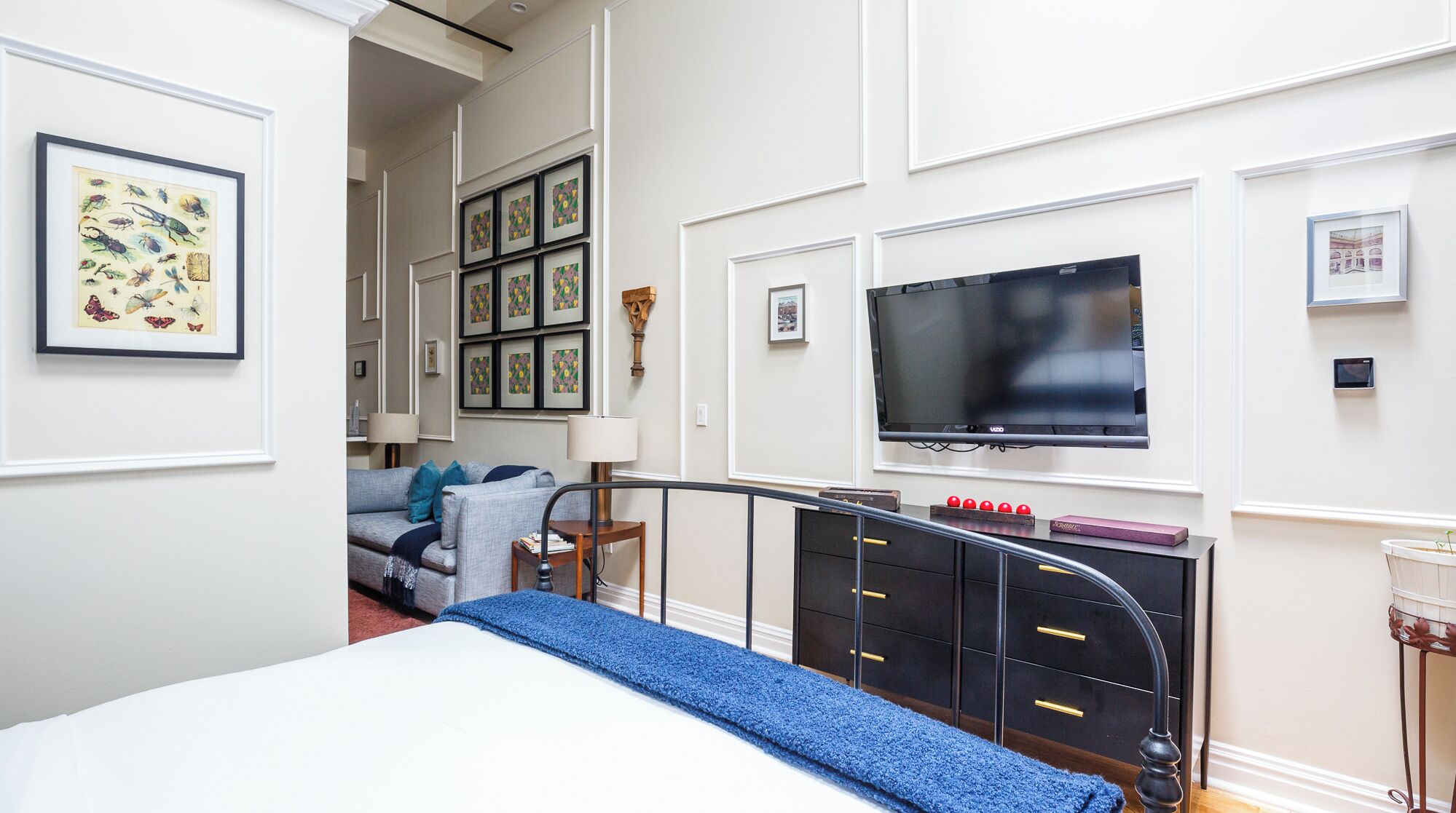 1 bedroom, iron/ironing board