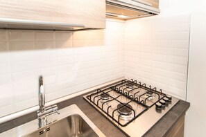 Microwave, stovetop, toaster