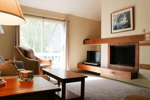 Fireplace, DVD player