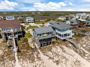 Exterior - 3BR Oceanfront House on Topsail Island - Sleeps 8 (North Topsail Beach)