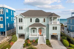 Exterior - Sound Of Freedom - An Oceanfront Home For Rent In North Topsail Beach, NC (North Topsail Beach)