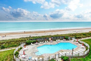 Pool - 1210 Topsail Dunes - 1BR Oceanfront Condo in North Topsail Beach with Community Pool (North Topsail Beach)