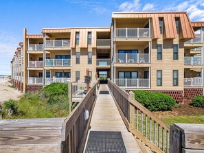Exterior - 1210 Topsail Dunes - 1BR Oceanfront Condo in North Topsail Beach with Community Pool (North Topsail Beach)