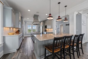 Private kitchen - 4160 Island Dr. -- The Ultimate Oceanfront Beach Vacation For Large Gatherings! (North Topsail Beach)