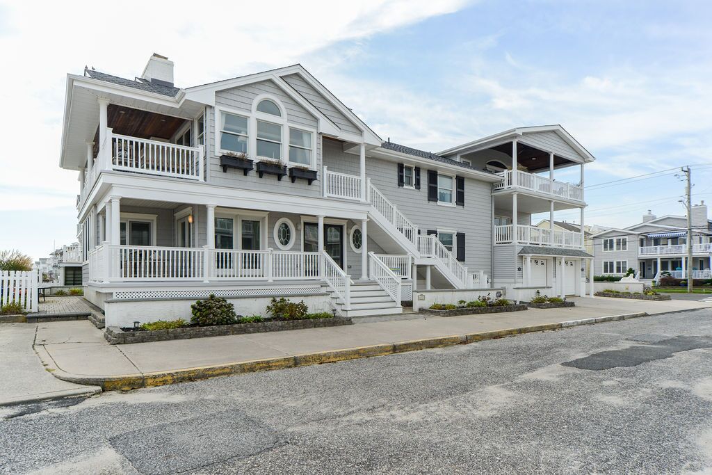 Spacious Corner Property!  One house off the beach