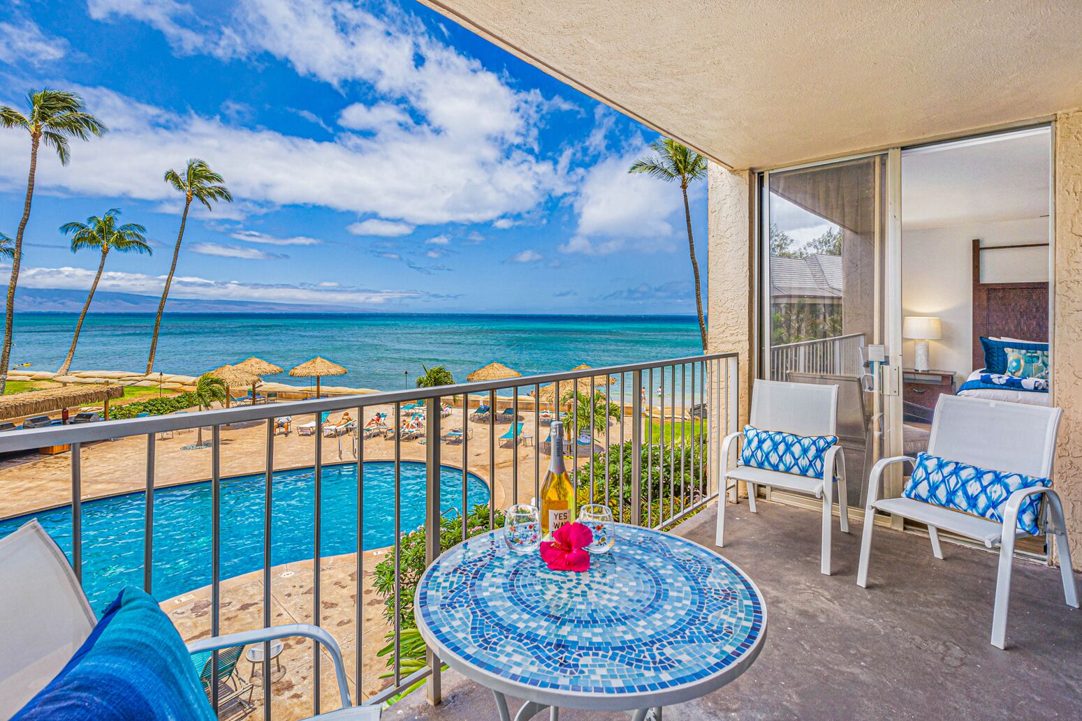 2021 Remodeled Full Ocean View 1BR at Royal Kahana