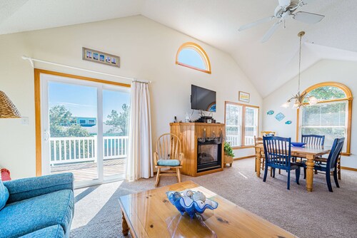Oceanside Corolla Retreat | Private Pool + Hot Tub | Walk to Beach | Family-Friendly Escape