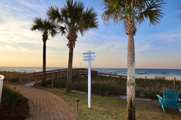 South Side of Property - Sandy Key 728: 3 BR / 2 BA Gulf Front Condo in Perdido Key, FL. Sleeps 8 (Pensacola)