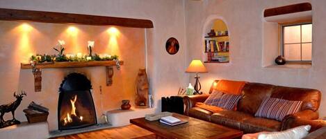 TV, fireplace, DVD player