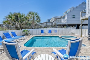 Pool - Driftwood - Five Bedroom, Five 1/2 Bath Oceanfront House with Private Pool (Garden City Beach)