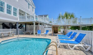 Pool - Driftwood - Five Bedroom, Five 1/2 Bath Oceanfront House with Private Pool (Garden City Beach)