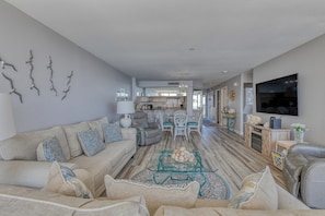 TV, fireplace, DVD player