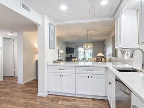 Fridge, microwave, oven, stovetop - 1st Floor Oceanview of No Drive Beach! (New Smyrna Beach)