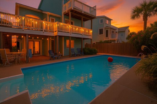 Walk-to-Beach Home with Private Pool, Pet-Friendly