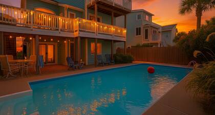 Walk-to-Beach Home with Private Pool, Pet-Friendly