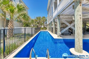 Pool - Ocean Air - 8 bedroom, 6 1/2 bath Oceanfront Home with Private Pool (Garden City Beach)