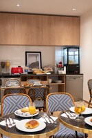 Daily buffet breakfast (EUR 8 per person)