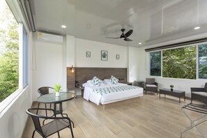 Chambre supérieure double | 1 chambre, accès au Wi-Fi (inclus), literie fournie