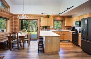 Fridge, microwave, oven, stovetop - Cabin On The Blue Home: On River, Hot Tub, Views (Breckenridge)
