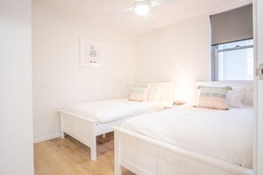 2 bedrooms, iron/ironing board, travel cot, WiFi