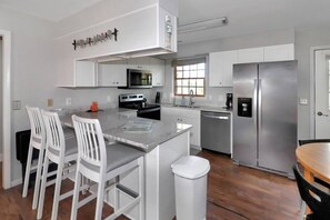 Fridge, microwave, oven, stovetop - Shady Grove - Water views, Fireplace! (Chincoteague Island)