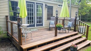 Terrace/patio - A Charming Country Cottage Nestled in the Woods (Hopkins)