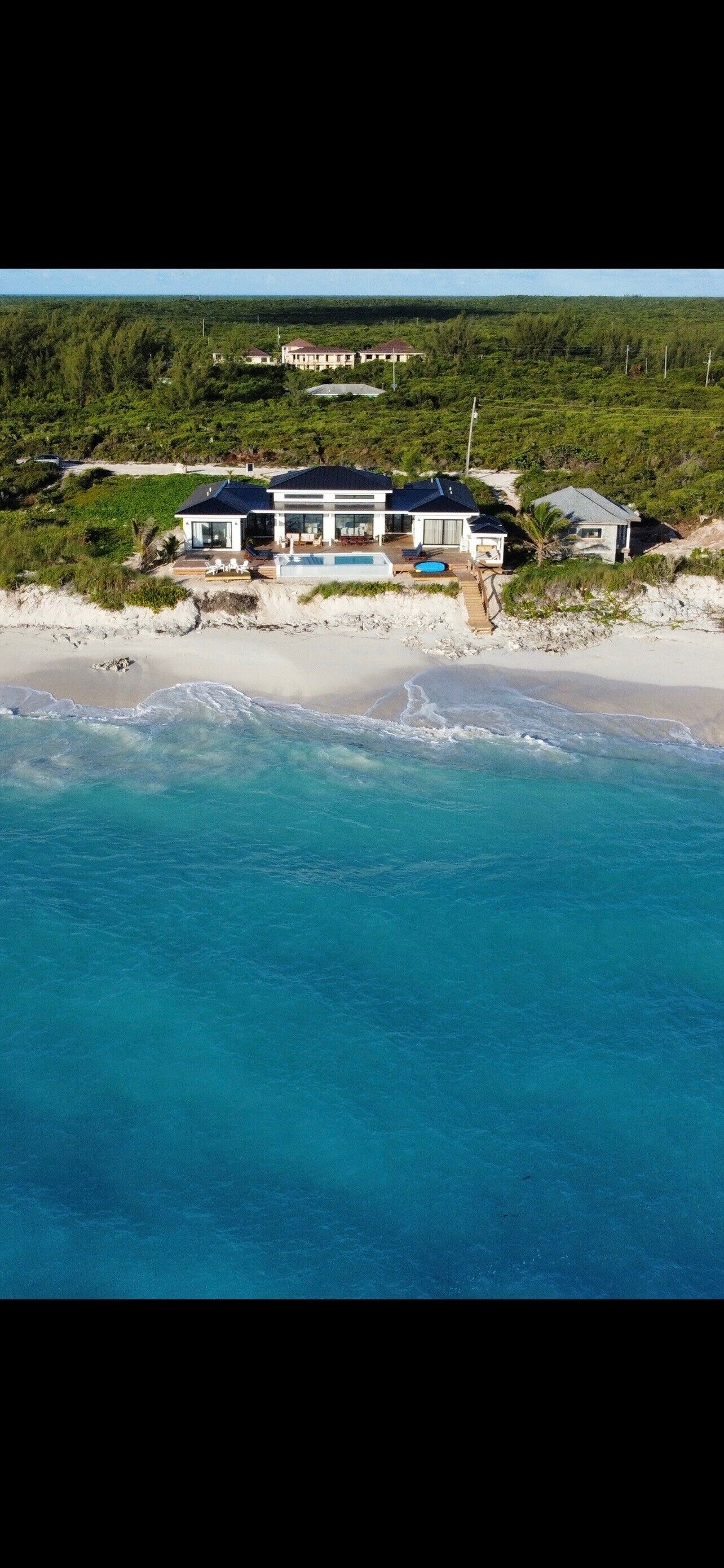 Privatstrand, Liegestühle, Strandtücher