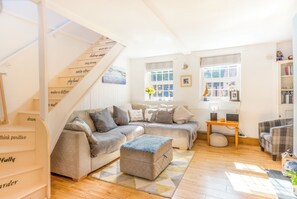 تلفزيون، مدفأة، كُتُب