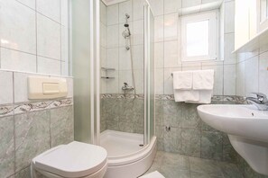 Shower, hair dryer