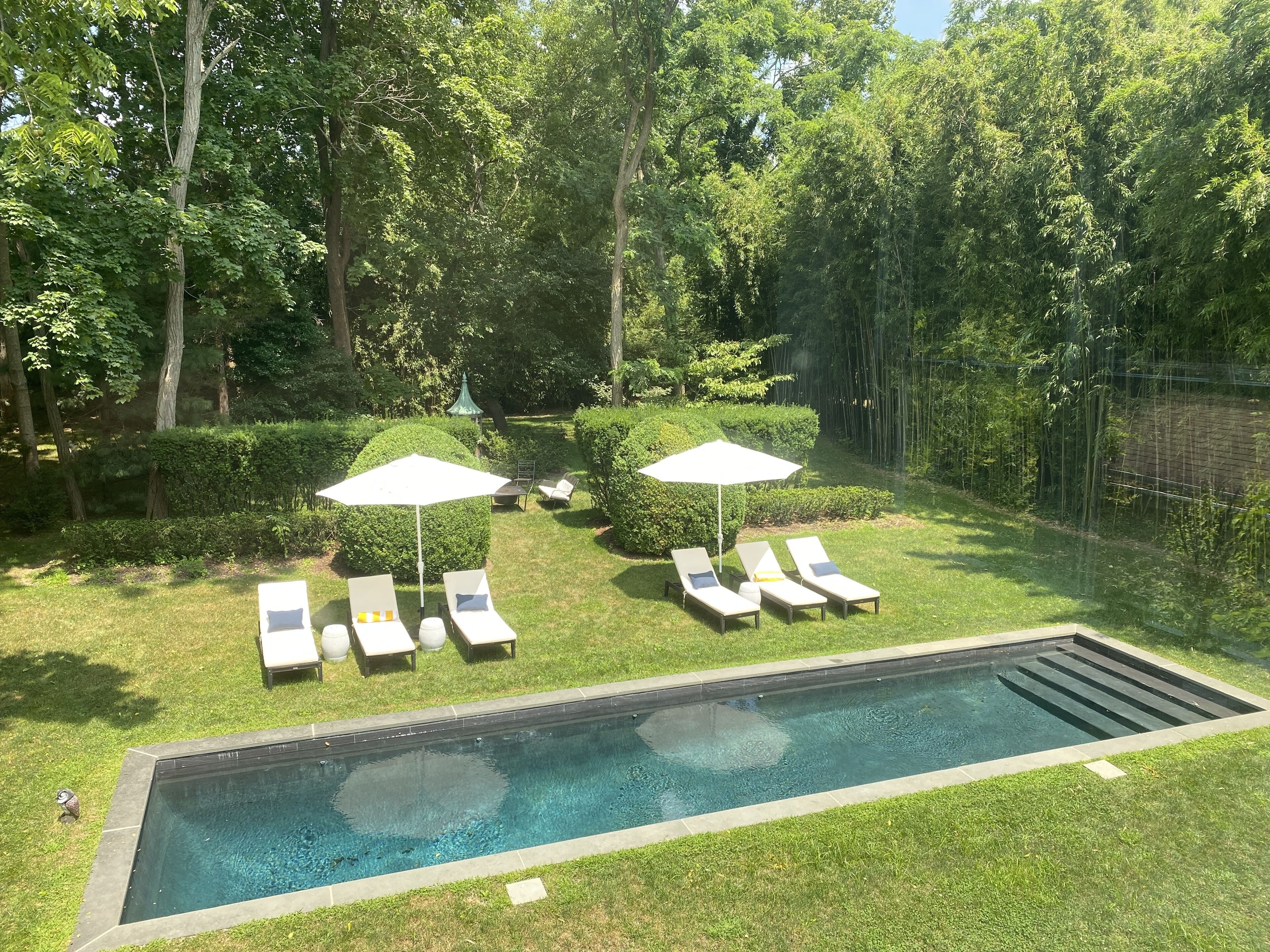 Piscine extérieure, piscine chauffée