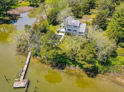 Nassawadox Creek Waterfront Home with Private Pool