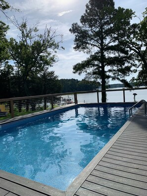 Outdoor pool - Nassawadox Creek Waterfront Home with Private Pool (Exmore)