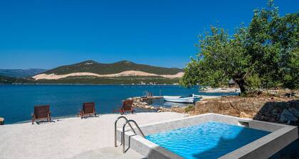 Beachfront Villa Olive Mill with pool