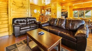 Cabin, Multiple Beds, Hot Tub, Mountain View | Living room - Big Sky Lodge II, 7 Bedrooms, Theater, Arcades, Hot Tub, Gazebo, Sleeps 28 (Gatlinburg)