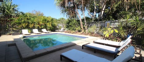 A heated pool