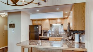 Condo, 2 Bedrooms | Private kitchen - Copper Valley 202 2 Bedroom Condo by RedAwning (Copper Mountain)