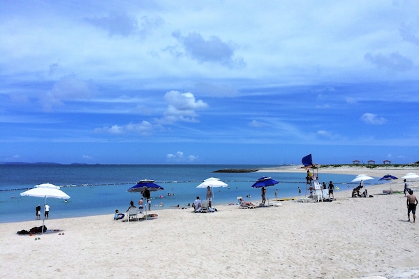 Beach nearby, white sand
