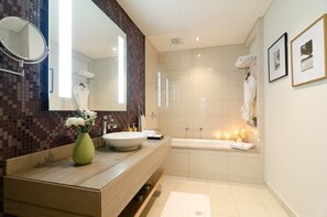 Bathroom - Royal Club by RVHR, Two Bedroom Apartment City View (Dubai)