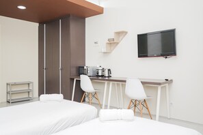 Room | Free WiFi, bed sheets - Cozy Studio (No Kitchen) Apartment at Kubikahomy (Pagedangan)