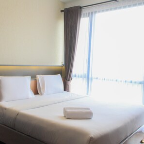 1 bedroom, free WiFi, bed sheets - Brand New & Super Comfy 1BR Marigold Nava Park Apartment (Pagedangan)