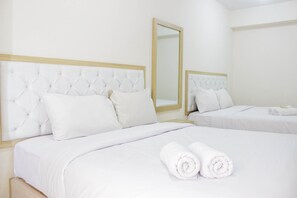 Room | 2 bedrooms, free WiFi, bed sheets - Spacious & Deluxe 2BR Gateway Ahmad Yani Cicadas Apartment (Bandung)