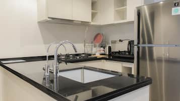 Chambre | Cuisine privée | Réfrigérateur, plaque de cuisson