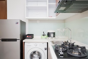 Private kitchen - Homey and Comfy 1BR at M-Town Signature Apartment (Gading Serpong)